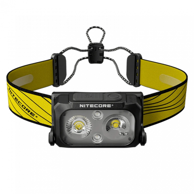 Налобний легкий ліхтарик Nitecore NU25 New 400лм (Чорний з жовтим) Вінниця - фото 1