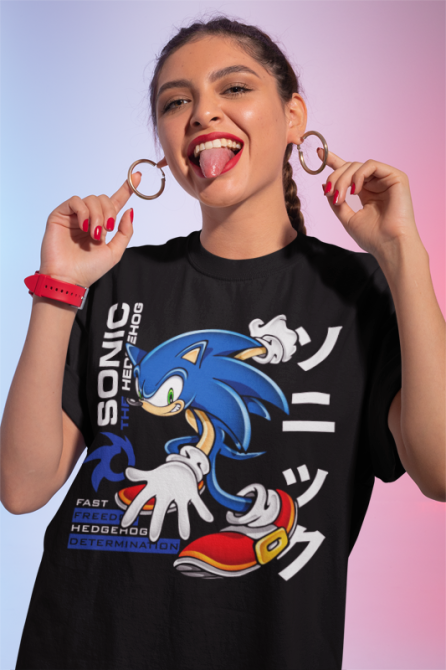 Футболка для хлопчика з аніме принтом Схадов Хедгехог Хероес Сонік оверсайз (зріст від 165 до 180) Чорний AnimeJ0093m Дніпро - фото 2