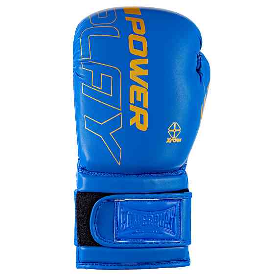 Боксерські рукавиці PowerPlay 3089 Alpha Сині 16 унцій Кам'янське