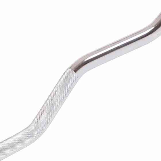 Штанга фіксована вигнута погумована Zelart 6231-15 довжина 95 см 15 кг Київ