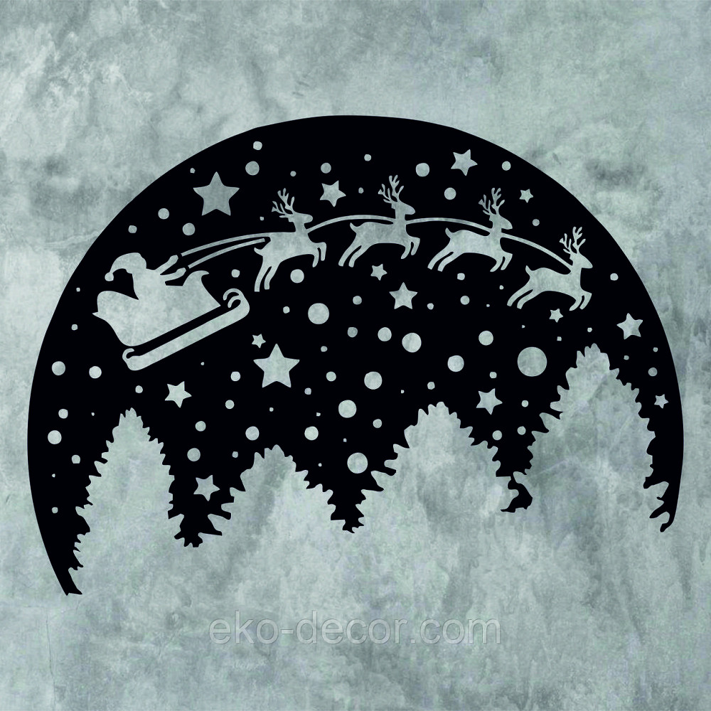 Декоративное настенное Панно «Новый год», Декор на стену 70*51 см, Черный Киев - изображение 7