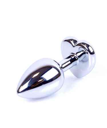 Анальна пробка - Jewellery Silver Heart PLUG- Dark Blue Sex Aura Київ