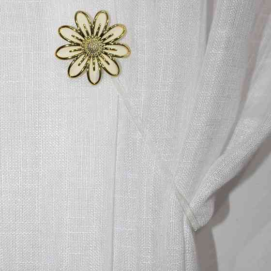 Магніти для штор і гардин (159м) Грейс набір 2 шт Молочний з золотистим (81-070) Київ