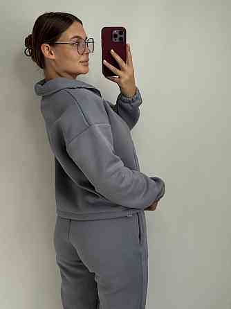 Флісовий спортивний костюм на замку Сірий XS-S Харків