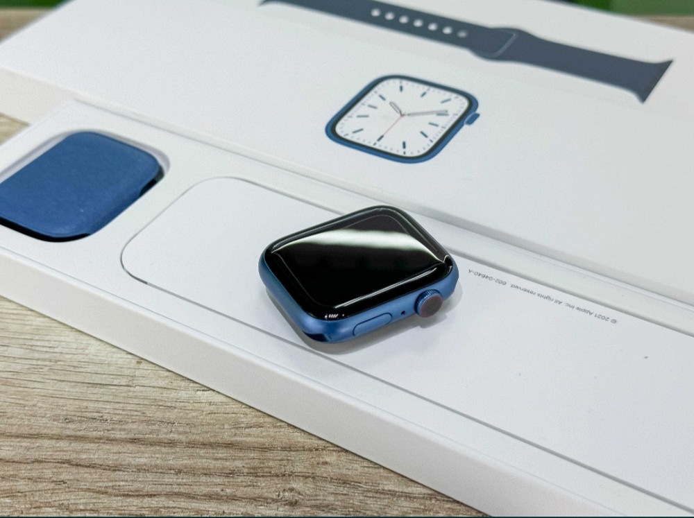 NEW Apple Watch Series 7 GPS + Cellular 41mm Blue Aluminium Case Киев - изображение 4