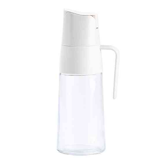 Пляшка дозатор для олії та оцту 600 мл з носиком бежева HP16294 Коломия