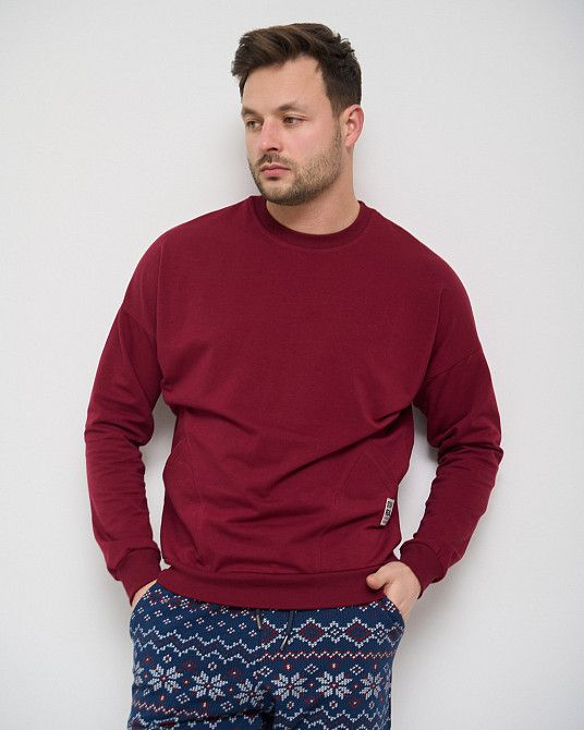 Чоловіча тепла піжама — Байка — штани в орнамент — Family look для пари Tom John 93430 XXL Київ - фото 3