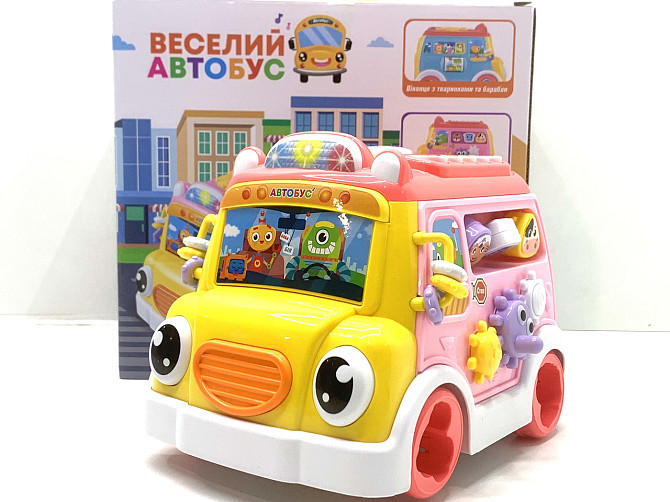 Музичний автобус TK Group українське озвучування казки пісні вірші сортер Блакитний (10891) Чернигов - изображение 10