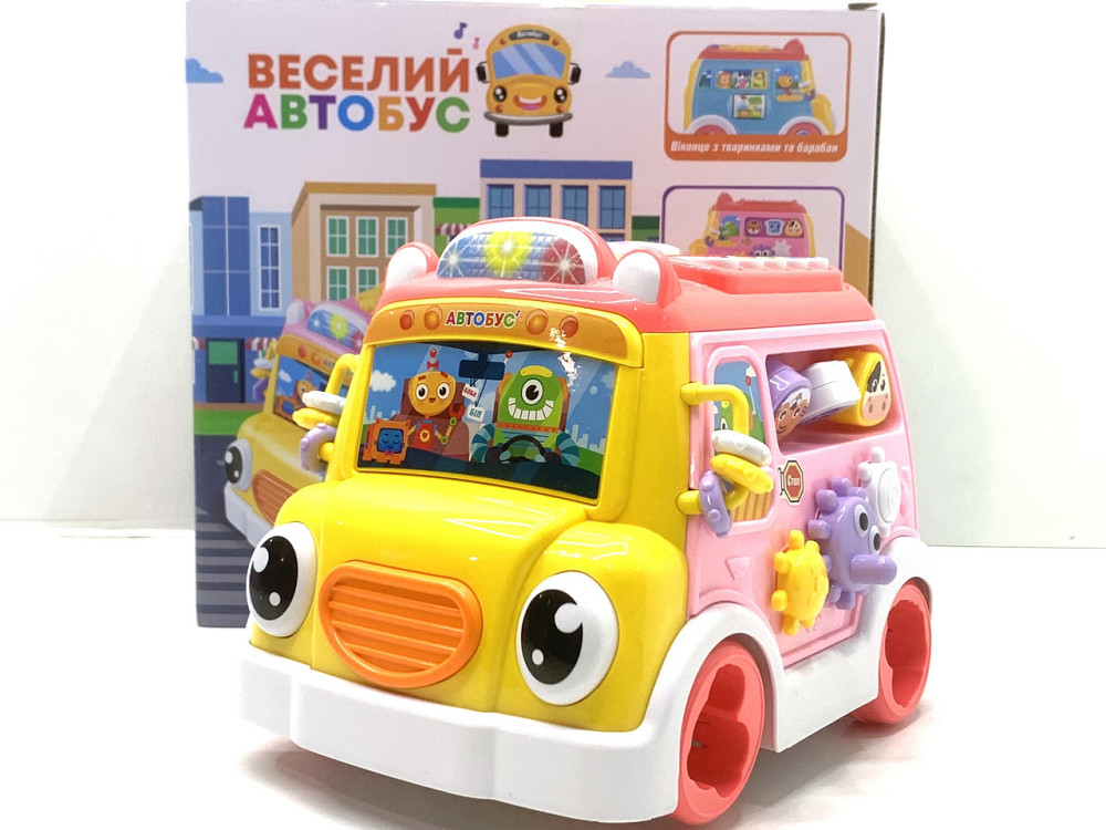 Музичний автобус TK Group українське озвучування казки пісні вірші сортер Блакитний (10891) Чернигов - изображение 10