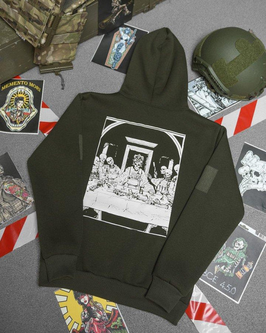 Худи CELEO на флисе  олива diner  ВТ3889 Одесса - изображение 1