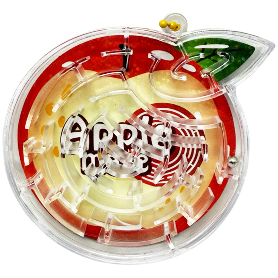 Дитяча головоломка лабіринт "Apple maze" 2347(Red) розмір 7х1х9 см Вінниця - фото 1