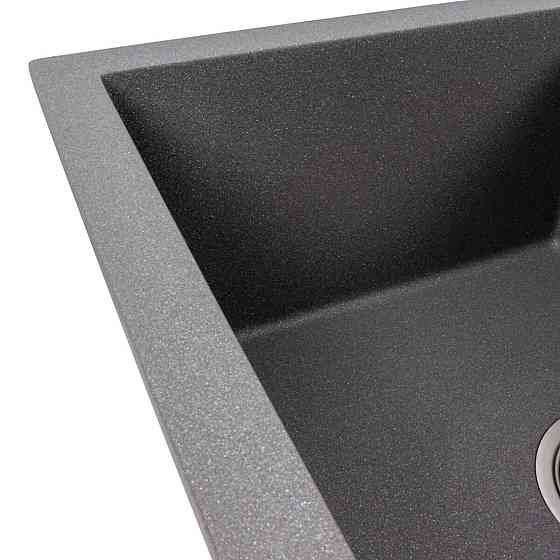 VALESO Гранітна кухонна мийка Valeso 5850 REYNA матова з сушкою, сірий мусон Киев