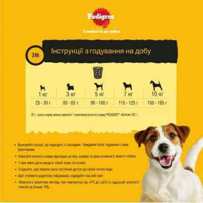 Сухий корм для собак Pedigree для малих порід з птицею та овочами 500 г (5998749143360) Вінниця
