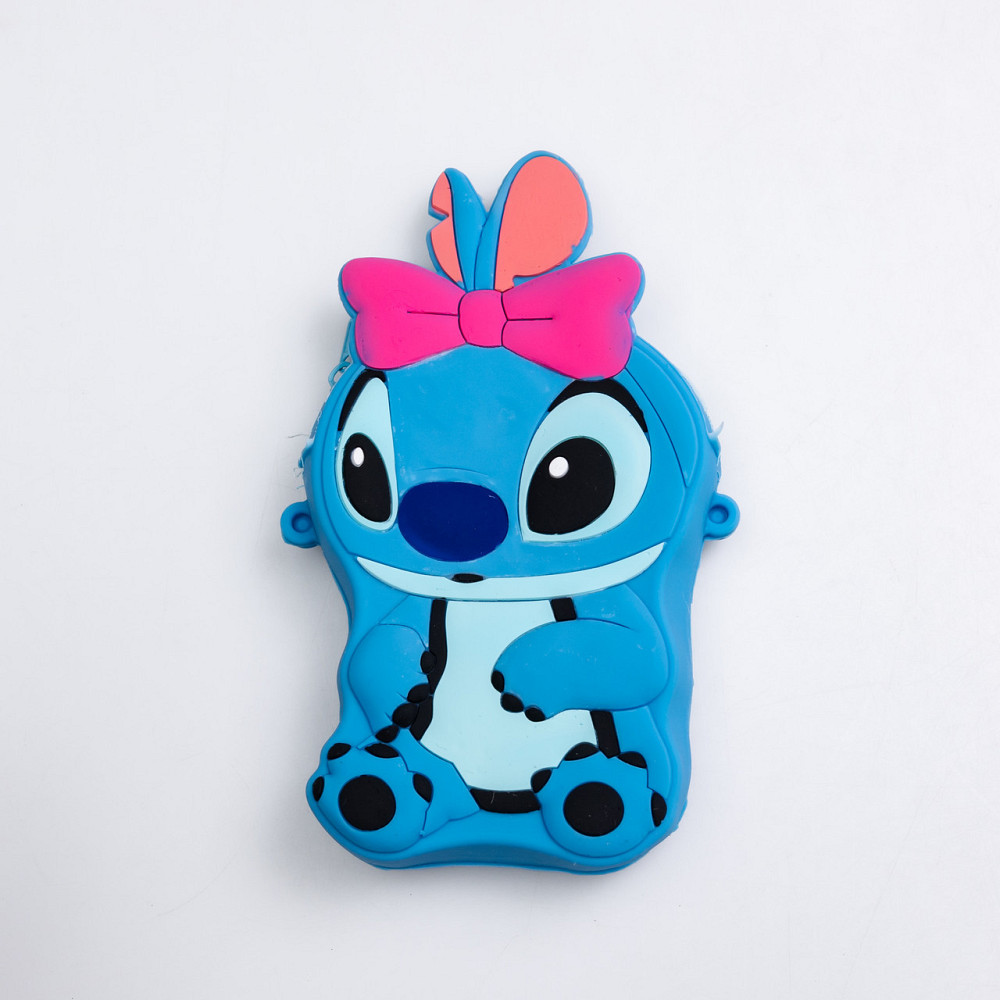 Детская силиконовая сумка Стич 13×9×2.5 (см) через плечо Синій HP-55-5BL Київ - фото 2