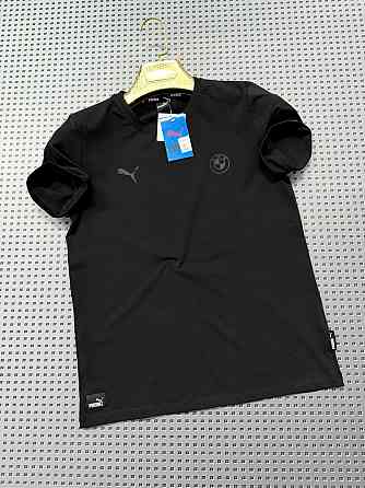 Футболка мужская Puma Bmw Logo Negro Blackt,производство Турции Киев