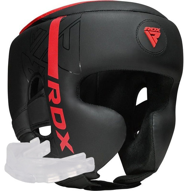 Боксерський шолом RDX F6 KARA Matte Red S (капа в комплекті) Каменское - изображение 1