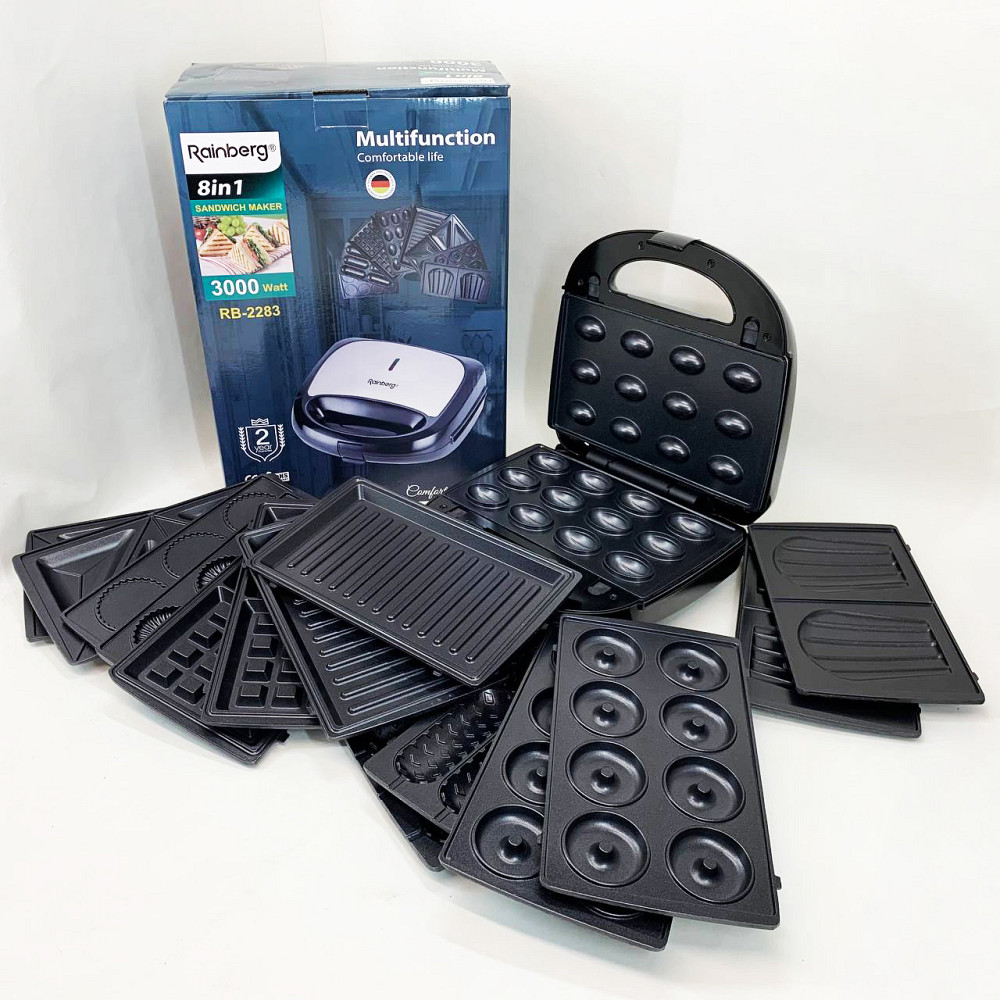 Багатофункціональний мультимейкер зі змінними насадками, Мультипекар зі знімними пластинами MF-25 Львів - фото 4