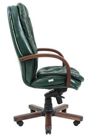 Офисное Кресло Руководителя Richman Venice Madras Green India Wood М3 MultiBlock Зеленый Днепр