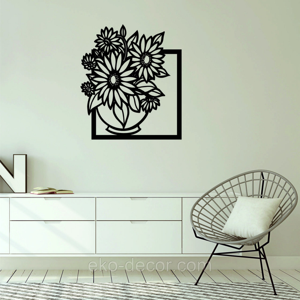 Декоративное настенное Панно «Букет цветов», Декор на стену Киев - изображение 5