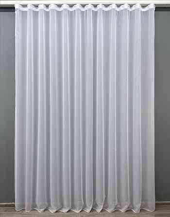 Тюль VR-Textil Вуаль 1547т Шифон однотонный Белый 600х250 см (43-213) Киев