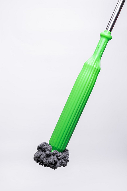 Household Швабра для вологого прибирання з металевою ручкою та круглою насадкою з мікрофібри дл Киев - изображение 5