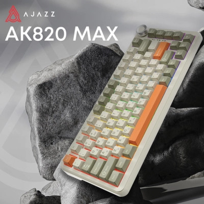 Клавиатура Ajazz AK820 MAX Flying Fish Switch RGB Wireless/Bluetooth/USB Beige (AK820MAX-FF-R) Винница - изображение 3