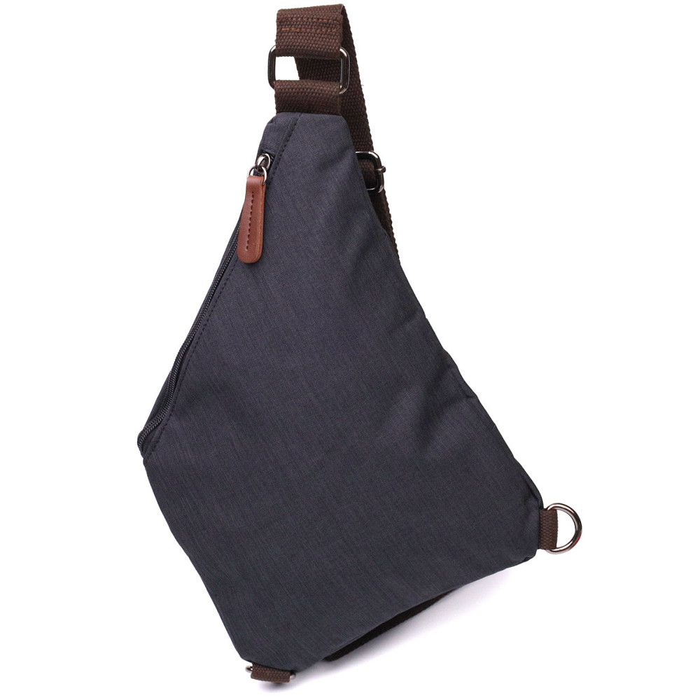 Сумка через плече для чоловіків з текстилю Чорний (Vintage) Київ - фото 6