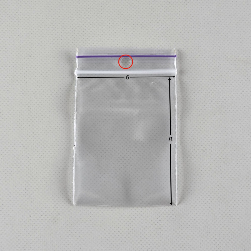 Герметичные пакеты zip lock для мелких деталей и хранения (с отверстием) 6x8 (100шт) (1 пачка) Харьков - изображение 3