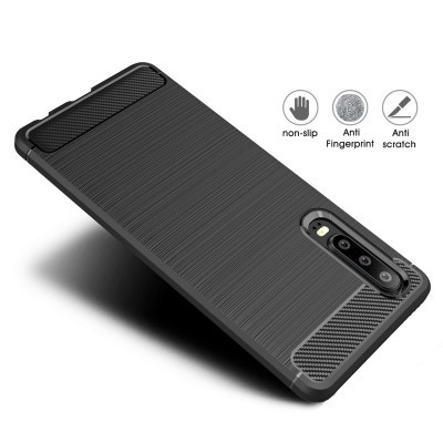 Чехол для мобильного телефона Laudtec для Huawei P30 Carbon Fiber (Black) (LT-P30B) Винница - изображение 3
