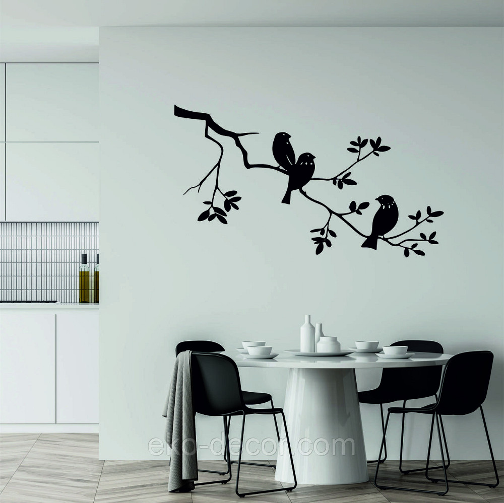 Декоративное настенное Панно «Птички на ветке», Декор на стену Киев - изображение 1