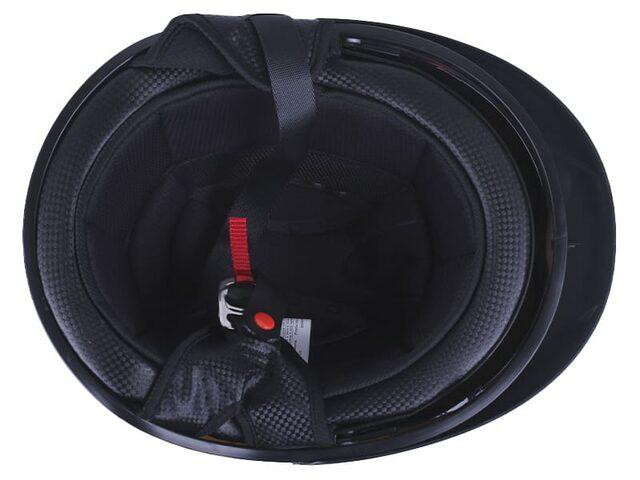 Шлем мотоциклетный MD-513-1, белый глянцевый с черным стеклом, size M Мукачево - изображение 5