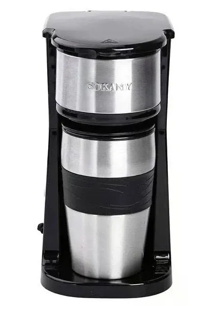 Кавоварка SK-04028 420 мл, з нержавіючої сталі, швидке нагрівання за 3 хвилини, компактна Одеса - фото 7