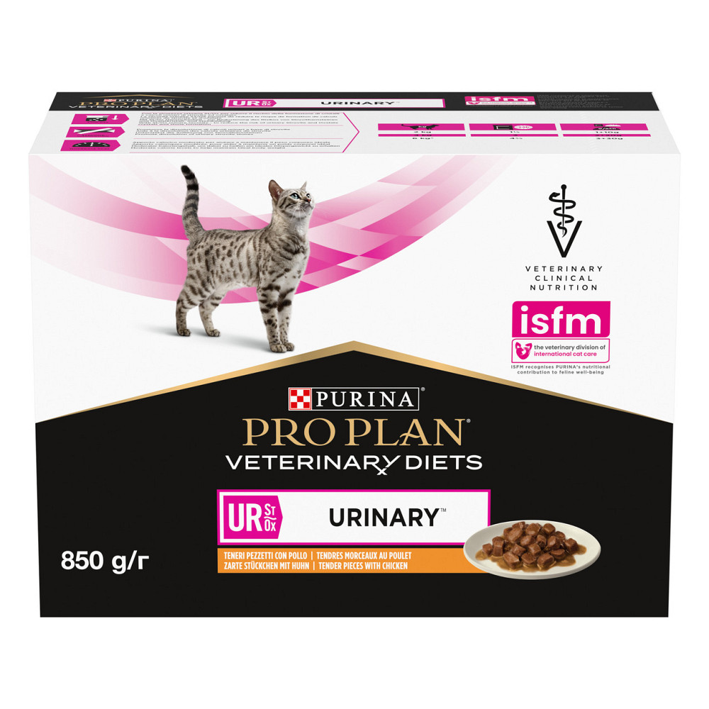 Влажный диетический корм PRO PLAN VETERINARY DIETS UR ST/OX Urinary для взрослых кошек для растворения и снижения образования струвитных камней, кусоч Киев - изображение 2