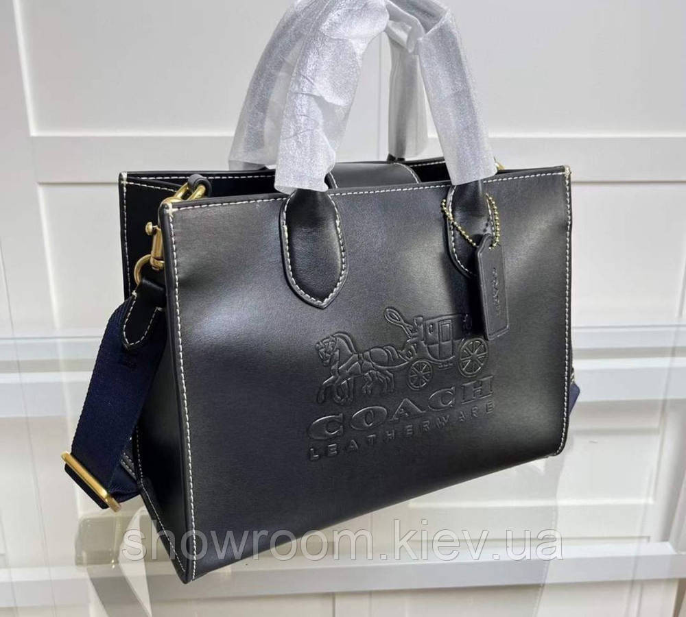 Жіноча сумка середніх розмірів Coach Ace чорна Київ - фото 1