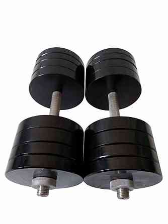 Гантелі набірні 2 по 38 кг Гантелі, гирі, штанги та диски металеві з порошковим фарбуванням Київ