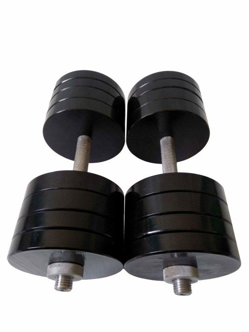 Гантелі набірні 2 по 38 кг Гантелі, гирі, штанги та диски металеві з порошковим фарбуванням Київ - фото 1