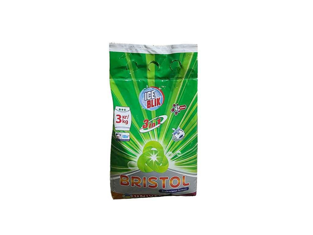 Стиральный порошок 3кг BRISTOL Universal CONCENTRATE ТМ ICE BLIK Киев - изображение 1