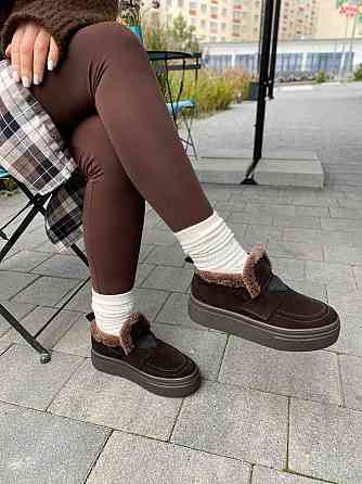 Соната Черевики жіночі Соната Линда шоколодні/шок.під (зима, замша натуральна) (6066) Коломия