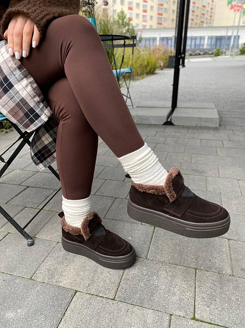 Соната Черевики жіночі Соната Линда шоколодні/шок.під (зима, замша натуральна) (6066) Коломия - фото 2