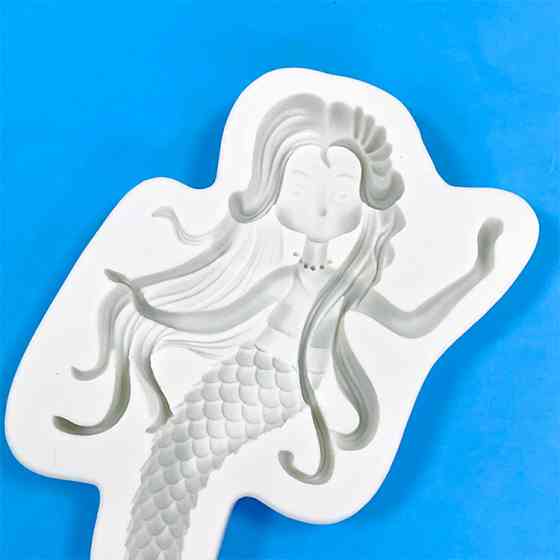 Молд силиконовый Русалка 152 на 85 мм серый Киев