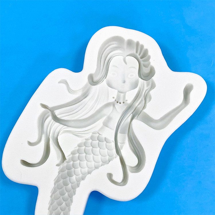 Молд силіконовий Русалка 152 на 85 мм сірий Київ - фото 6