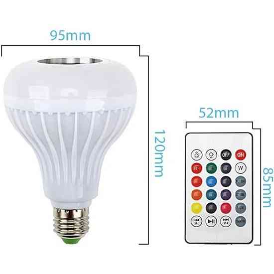 Светодиодная Smart лампа с колонкой в патрон Е27, музыкальный светильник с динамиком и пультом управления Каменец-Подольский