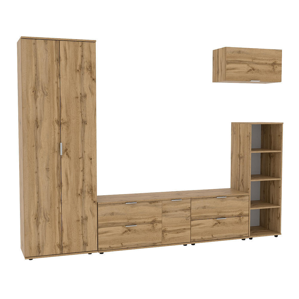 Стінка у вітальню Ketrin-3, Дуб Аппалачі, 2820х425х2100 Львів - фото 1