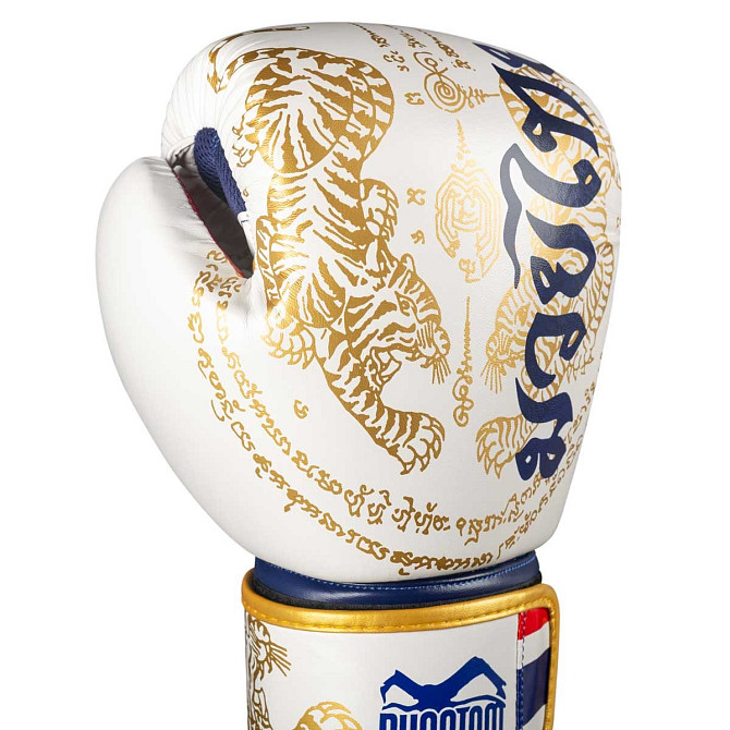 Боксерські рукавиці Phantom Muay Thai Gold Limited Edition 14 унцій (бинти в подарунок) Каменское - изображение 3