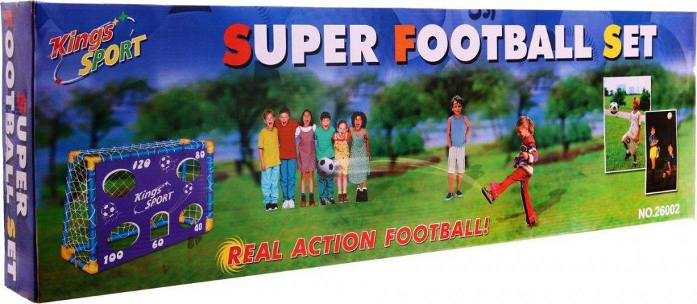 Врата футбольные детские Ramiz ZOG.26002 135 x 100 см, сине-желтые Киев - изображение 5