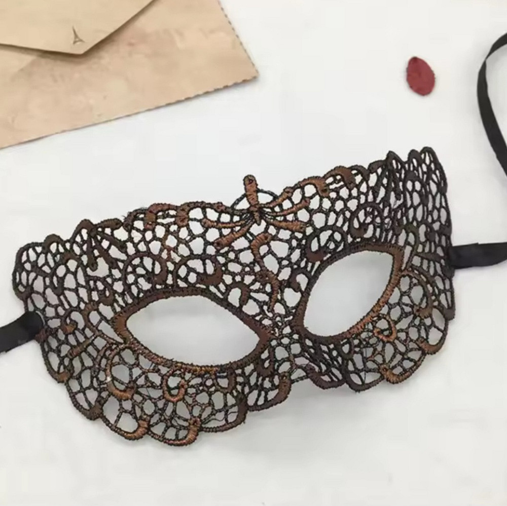 Венеціанська маска жіноча one size коричневий Київ - фото 1