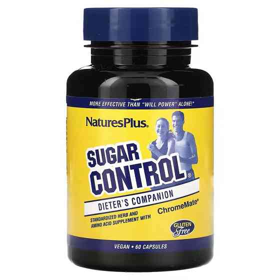 Контроль сахара Nature's Plus Sugar Control, Dieter's Companion 60 Capsules Луцк