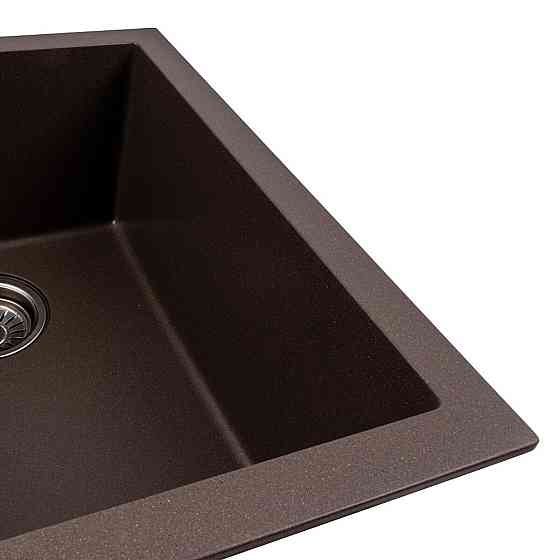 Мийка гранітна темна скеля VALESO 7950 VIATRIX (дві чаші, матова) Коломыя