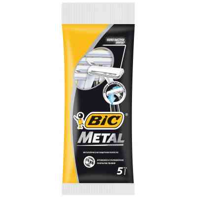Бритва Bic Metal 5 шт. (3086125705416) Винница