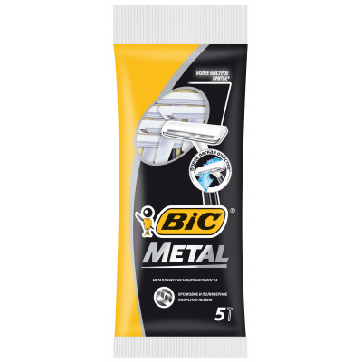 Бритва Bic Metal 5 шт. (3086125705416) Винница - изображение 1